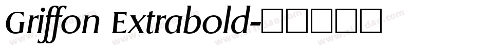 Griffon Extrabold字体转换